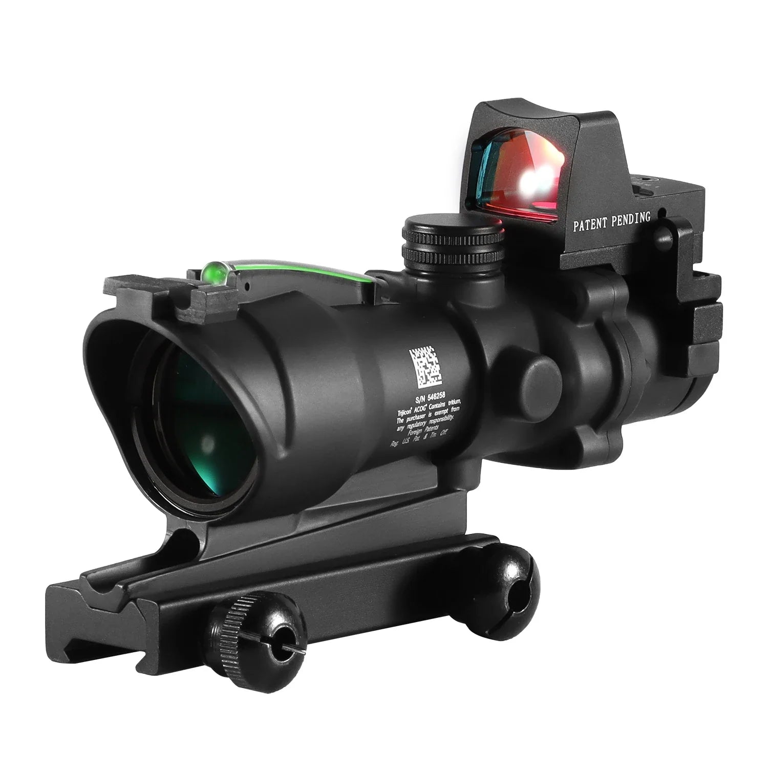 Adjustable 4x32 Red Dot 1x  4x Scope  Red Dot Tactical Scope 20mm Rail Scope for Hunting