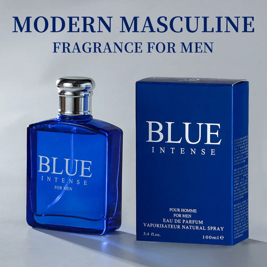 BLUE CHARM Eau de Parfum Spray 3.4 Ounce / 100 Ml  Multi-Layered Fragrance Aromatic Fragrance for Men Men's EDP Perfumes Fruit
