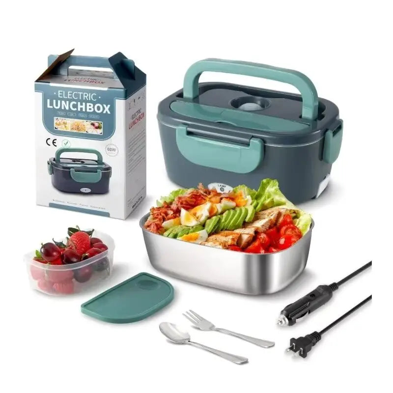 Electric Lunch Box Food Heater  Portable Food Warmer Lunchbox For Car Home Leak Proof 2 Compartments 110V 220V Pot