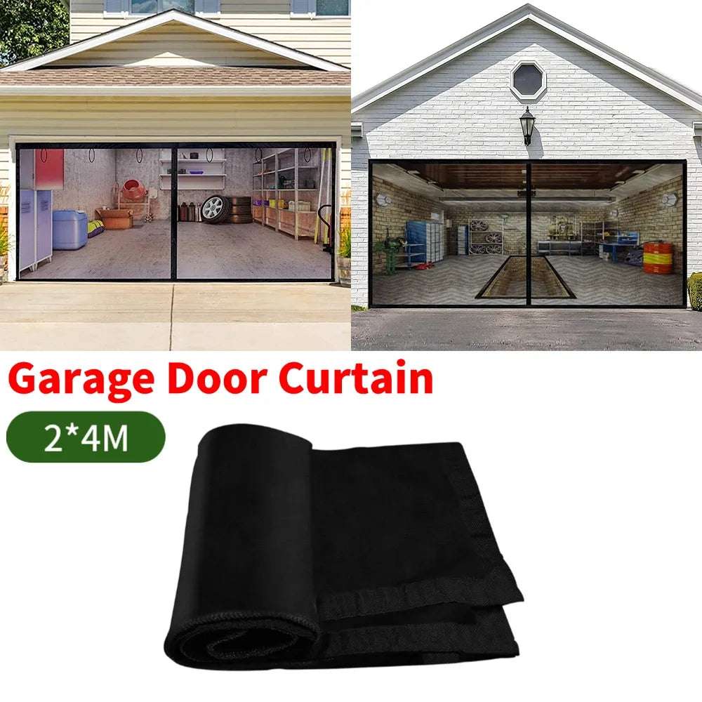 Large Size Magnetic Garage Door Curtain Mosquito Net Anti Fly Insect Screen Used In Pavilions Balconies Outdoor Tent 2*4M