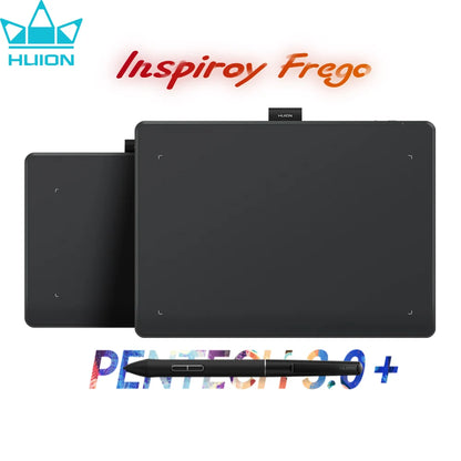 Huion Inspiroy Frego S/M Wireless Graphics Tablet Bluetooth Connection Long-Lasting Digital Drawing Tablet Ios Android Suported