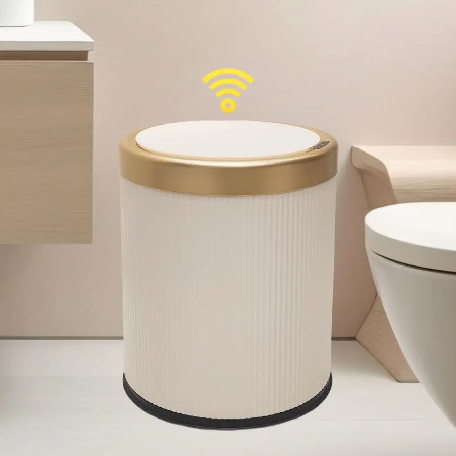 Automatic Motion Sensor Bathroom Trash Can With Lid, Touchless Trash Bin, Smart Dog Proof Garbage Can, Small Waste Basket For To