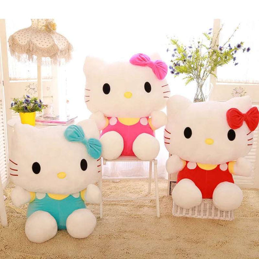 20cm Hello Kitty Plush Toys Sanrio  Movie KT Cat Dolls Soft Stuffed Hello Kitty Birthday Gifts For Kids Animals Toys