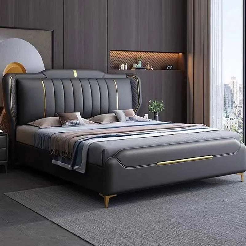 Bedroom Bed King Size Multifonction Hotel Double Bed Modern Lounge Cama Matrimonio Multifuncional Nordic Furniture