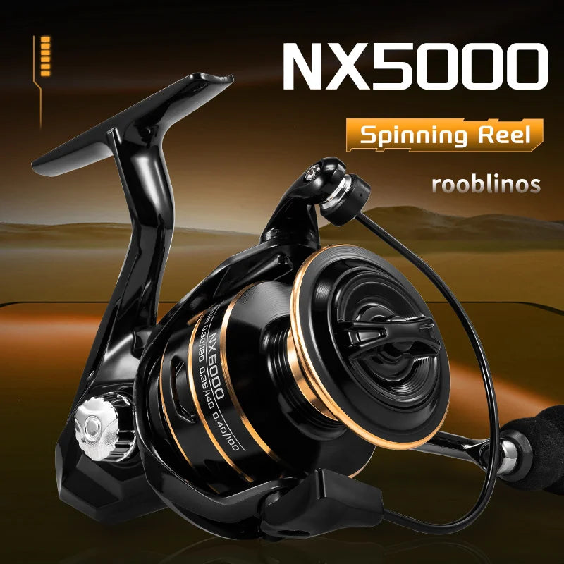 NX Fishing Reel Spinning Reel Metal Reel Cup 10KG Max Drag Power Spinning Wheel High Speed Adapt to Any Water Body