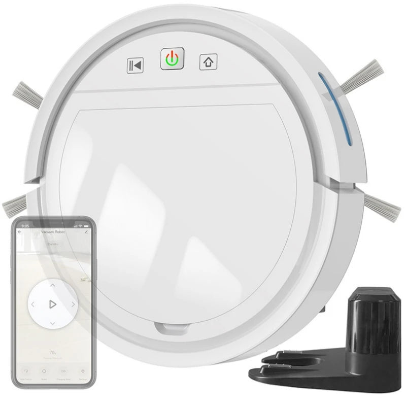 Smart Robot Vacuum Cleaner With 2500Pa Suction, Wifi/App Control, Auto Recharge, Sweep/Mop/Vacuum For Pet Hair & Carpets