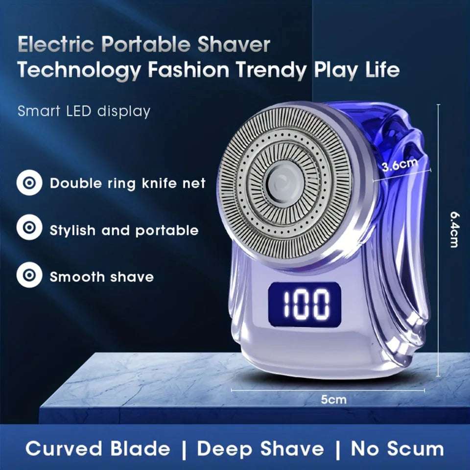 Portable Shaver Men Razor Car Razor Mini Pocket Shavers Electric Usb Rechargeable Waterproof Razor Travel Onboard Dry Wet Shave