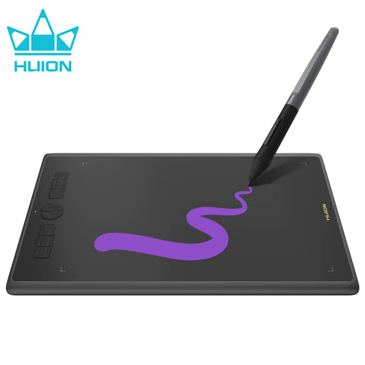 10x6 Inch HUION H610X Graphics Tablet Animation Design Drawing Tablets with 8 Keys Tilt Support Batter-free 8192 Pressure Stylus