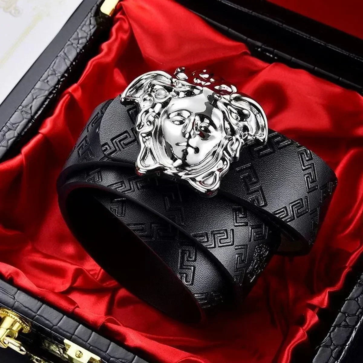 2025 All-Match Luxury Metal Buckle Leather Belt Œ Fashion Girdle Waist Band, 6 Colors