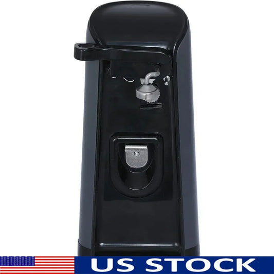 3 in 1 Electric Can Opener with Knife Sharpener and Bottle Opener Auto Shut Off  Tall Design Easy Clean Cord Storage