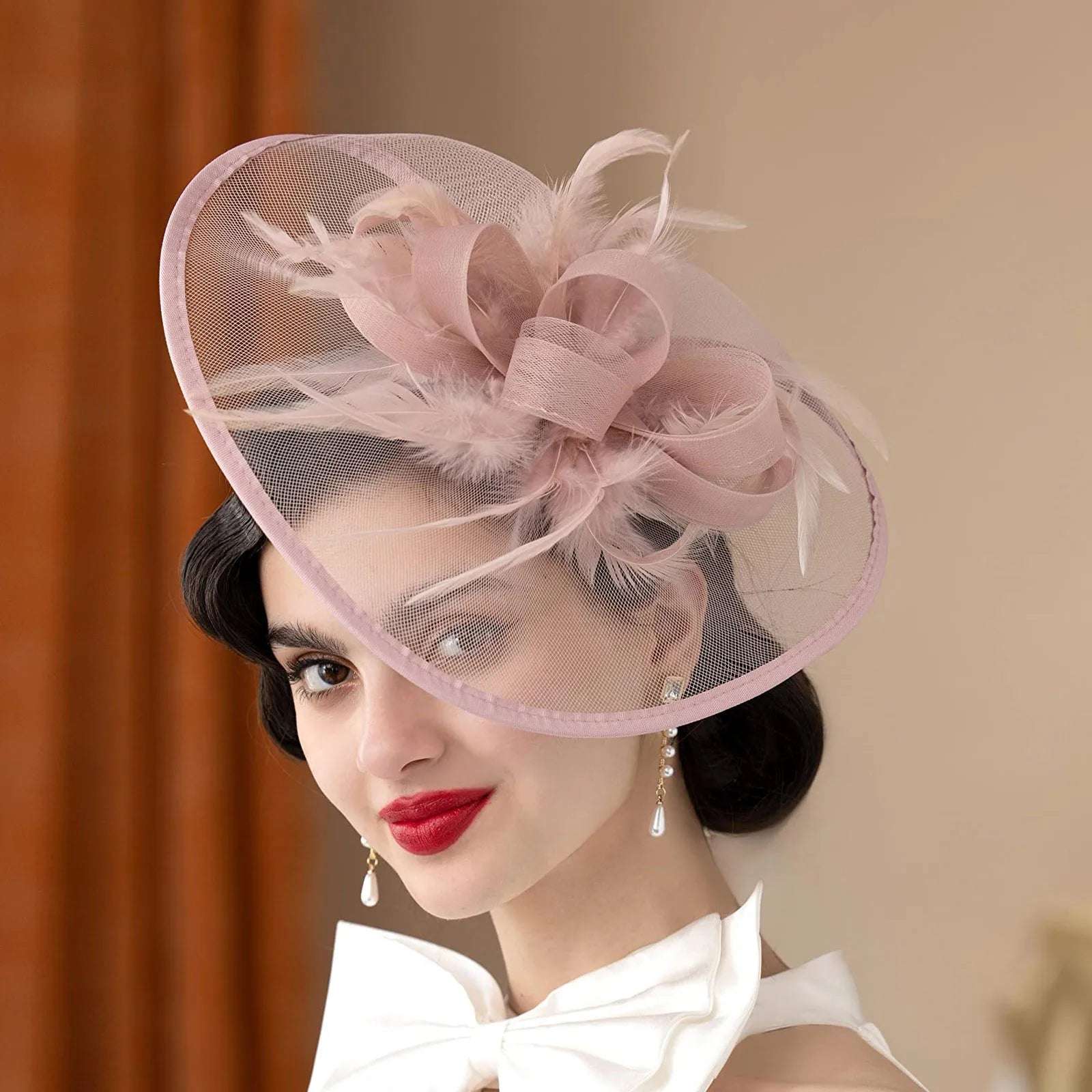 Fashion Flower Fascinator Hat Europe And The United States Mesh Bridal Party Prom Season Hair Accessories Ganchos Cabello Mujer