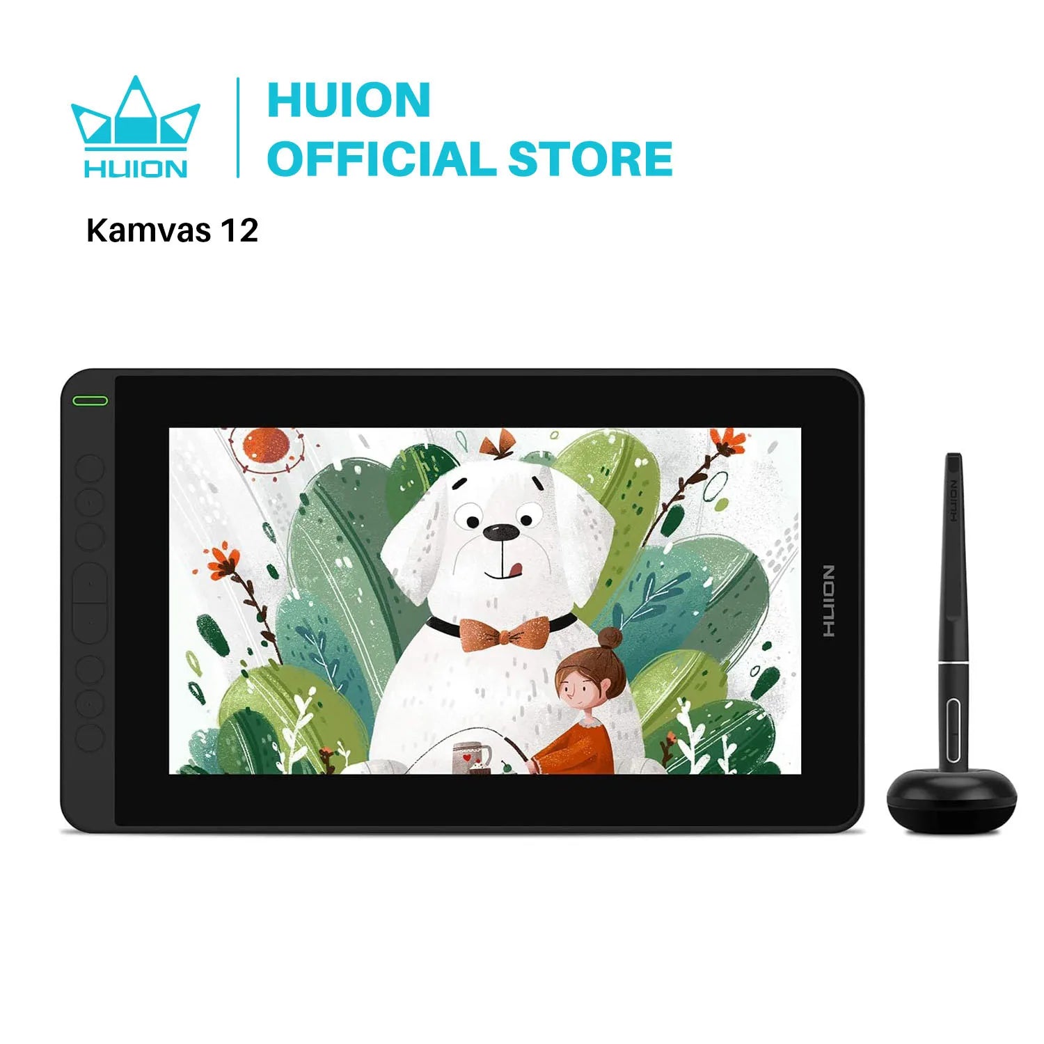 HUION Kamvas 12 11.6 Inches Drawing Monitor Digital Graphics Tablet  With 60 Tilt 120%sRGB support Andriod phone