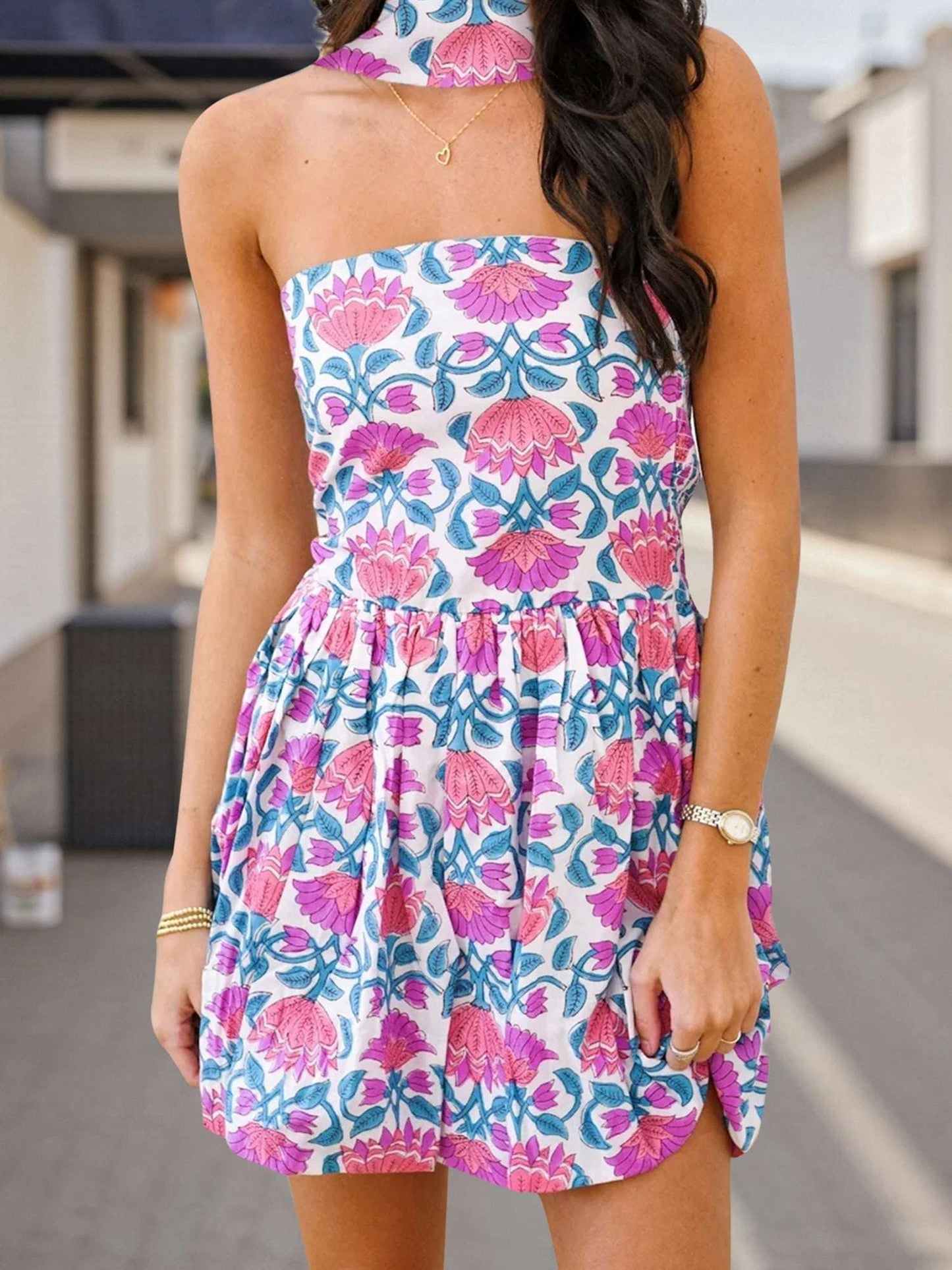 Women Off Shoulder Ruffle Sleeve Maxi Dress with Belt and Pockets for Wedding Guest Evening Party Vacation Beach