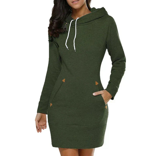 WoMen's Long Sweatshirt Hoodie - Pullover Hooded Shirt