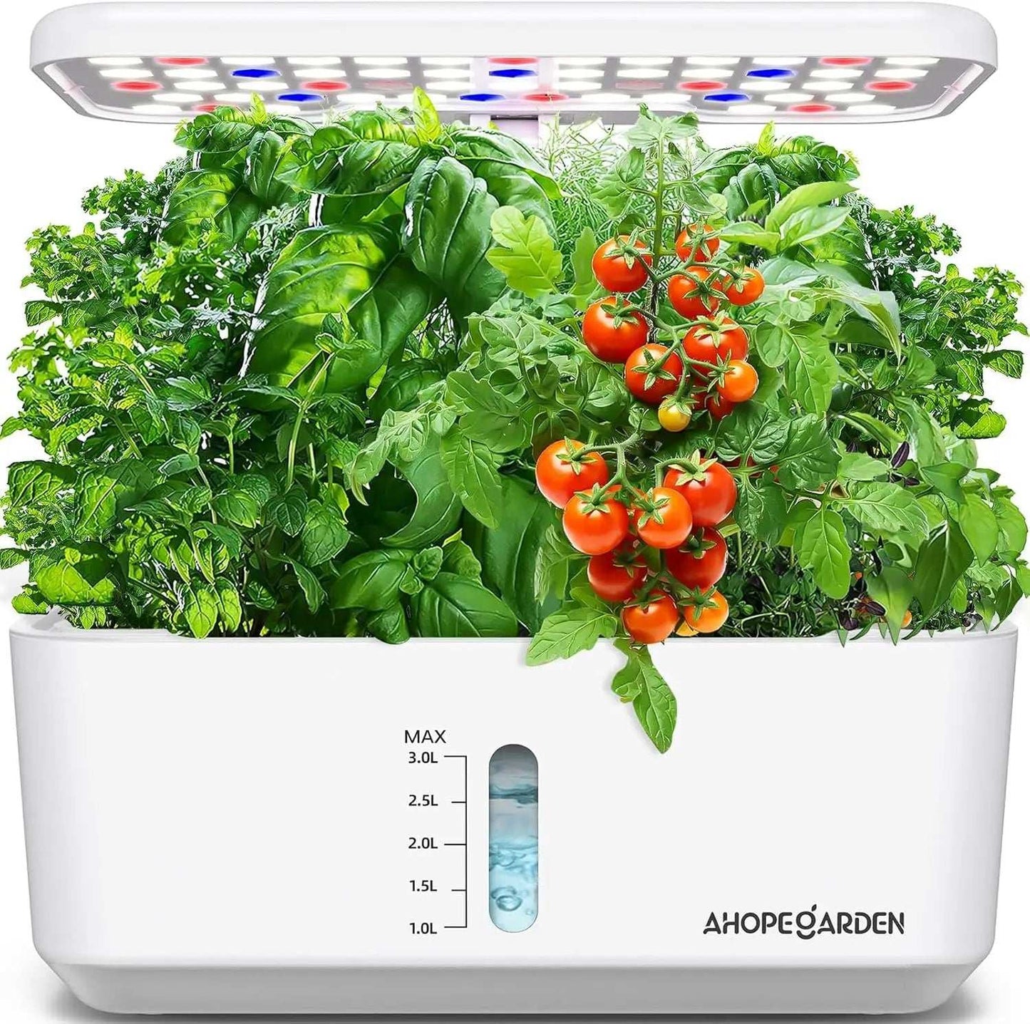 Indoor Garden Hydroponics Growing System 10 Pods Plant Germination Kit Aeroponic Herb Vegetable Growth Lamp Countertop with