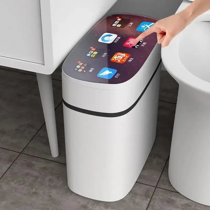 Smart Sensor Trash Can For Home Use, Bedroom With Lid, Bathroom, Anti-Odor, Bedroom And Living Room