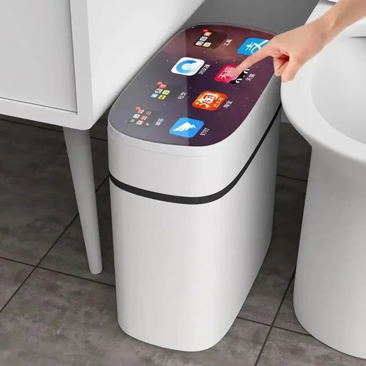 Smart Sensor Trash Can For Home Use, Bedroom With Lid, Bathroom, Anti-Odor, Bedroom And Living Room