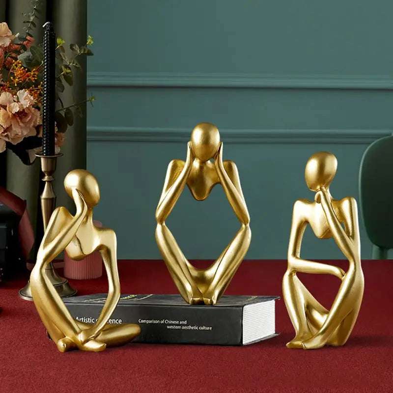 Thinker Statue Portrait Ornamen'Sts Epoxy Resin Silicone Mold  Art Abstract Body Resin Silicone Mold Home Decor Miniatures