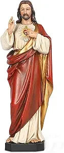 Bc Catholic Sacred Heart Of Jesus Statue, 14.75 H Jesus Christ Catholi