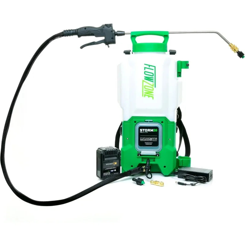 FlowZone Storm 2-Gallon Battery Powered Sprayer | SwapTank Electric Sprayer for Pest Control, Lawn/Landscape
