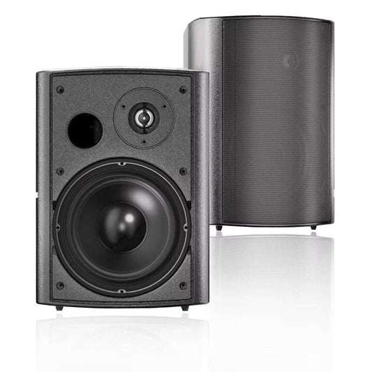 Herdio 6.5" 400W 2PCS Indoor Outdoor Bluetooth Speakers Wall Mount Speakers Waterproof Weather Resistant For Patio Garage Home