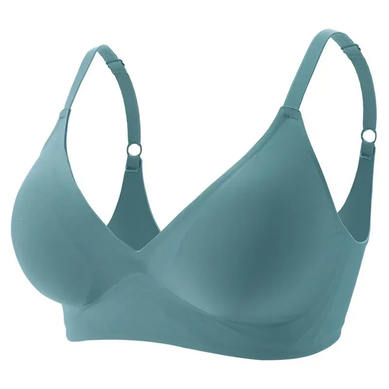 Latex Jelly Underwear Seamless Bras For Woman Wireless Sleep Removable Padded Bralette One Piece Brassiere No Wire Comfortable