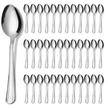 Koomade 16/36/60Pcs Silver Stainless Steel Cutlery Spoon Set Home Kitchen Utensils Holiday Dinner Tableware