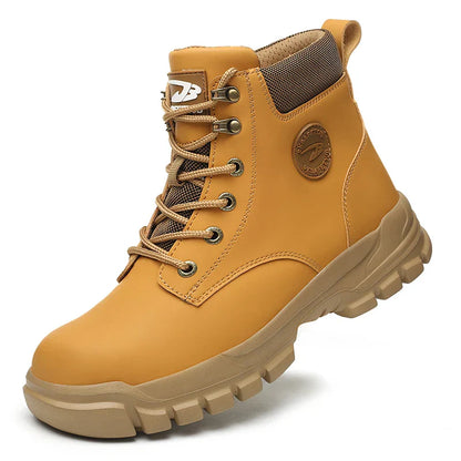Men Safety Shoes Protective Sneakers Steel Toe Cap Anti-smash Work Sho