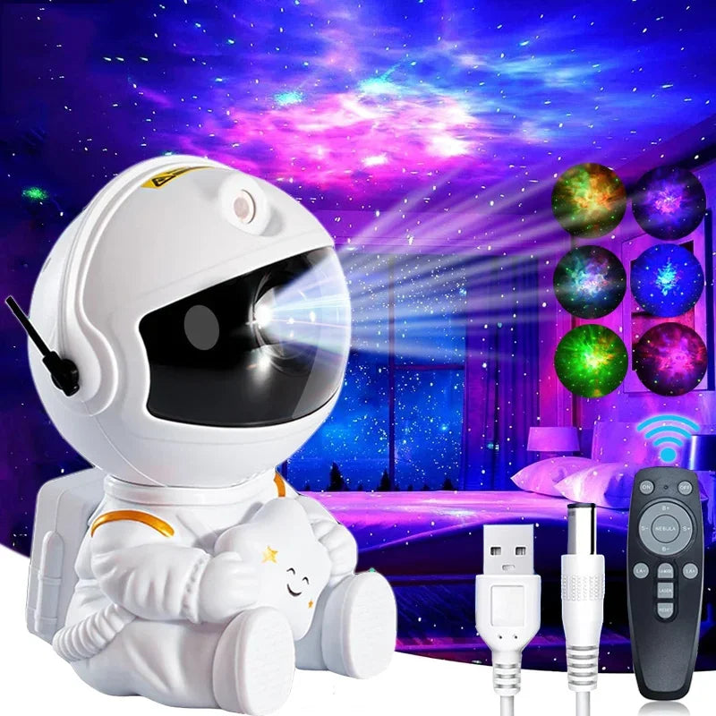 Galaxy Star Astronaut Projector Light Starry Sky Projectors Lamp Decoration Bedroom Room Nebula LED Night Light Child Adult Gift