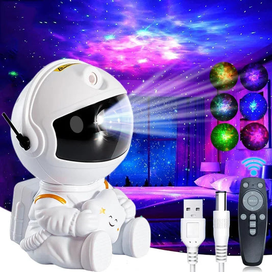 Galaxy Star Astronaut Projector Light Starry Sky Projectors Lamp Decoration Bedroom Room Nebula LED Night Light Child Adult Gift