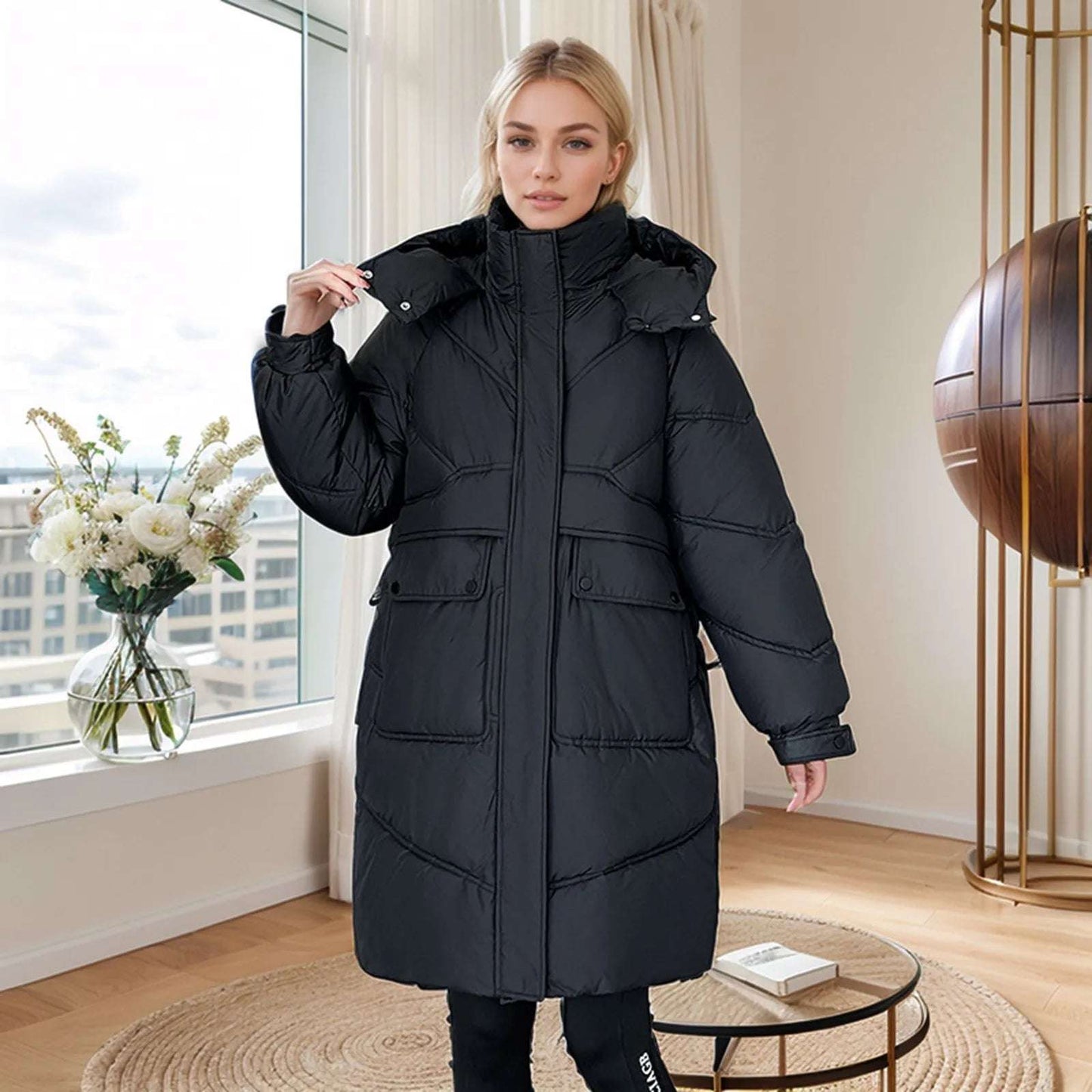 2024 New Winter Jacket Women Parkas Down Cotton Coat Korean Warm Hoode