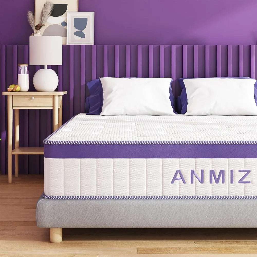Queen Size Mattress, Rest Only 10 " Hybrid Mattress With Gel Memory Foam, Queen Size Mattress