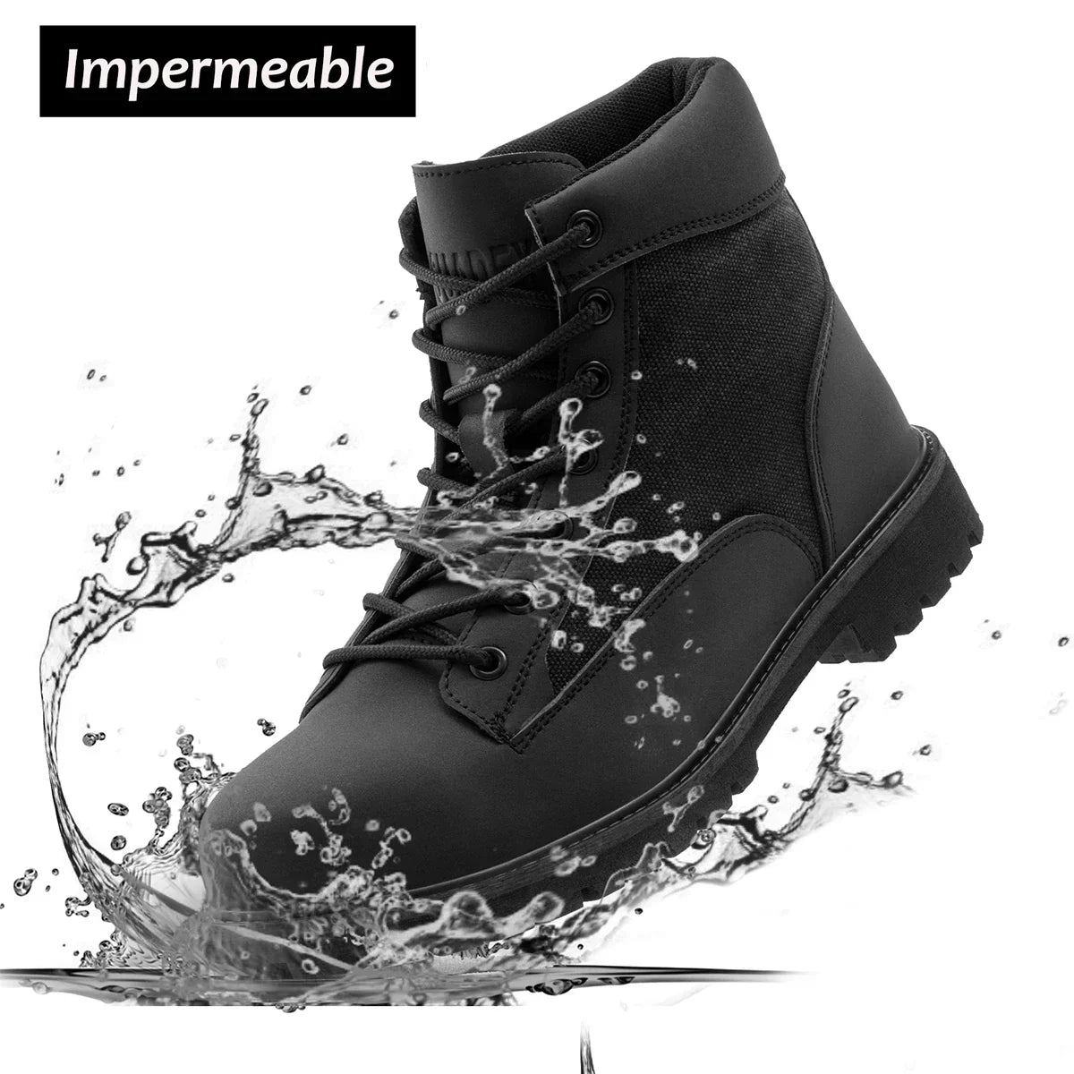 SUADEX Steel Toe Boots for Men Women Waterproof Indestructible Work Sa