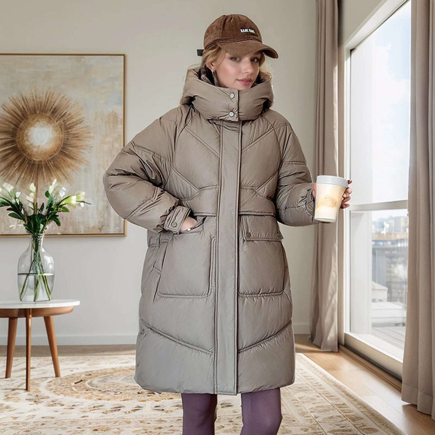 2024 New Winter Jacket Women Parkas Down Cotton Coat Korean Warm Hoode