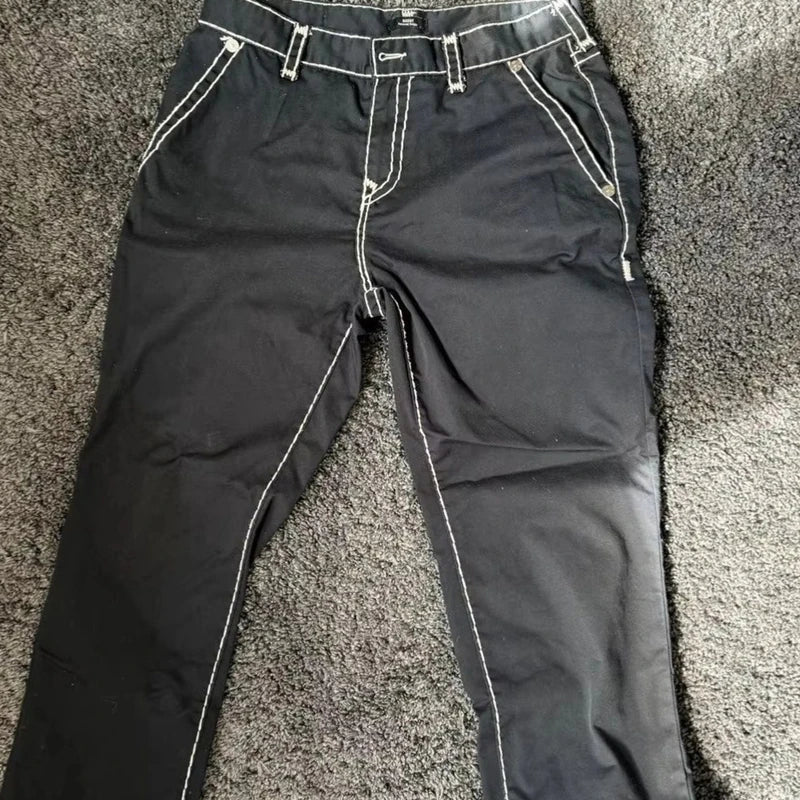 Man Loose Baggy Jeans Hip Hop Skateboard Denim Pants Street Dance Rap Trouses for Male