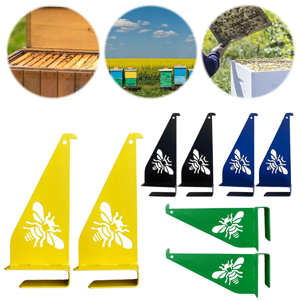 2Pcs Beehive Inspection Bracket Rust-Proof Beekeeping Bracket Beekeeping Tool Hive Frame Holder for Bee Box Storage Shelf