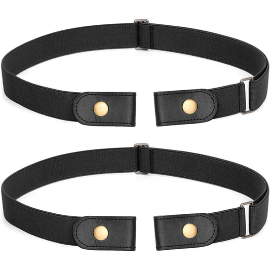 No Buckle Stretch Belt for Women and Men Elastic Waist Belt up to 72 Inches for Jeans Pants