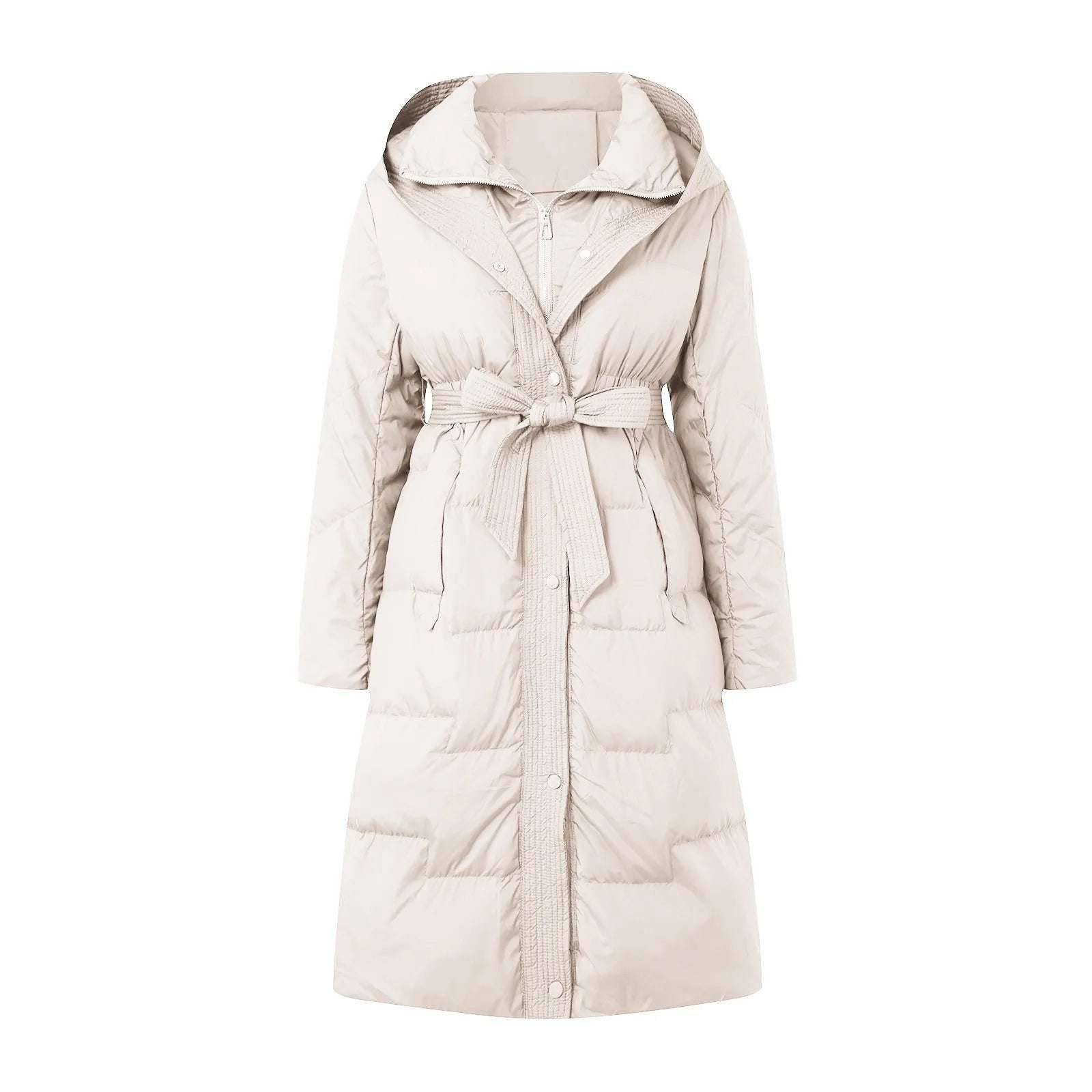 Women Hooded Down Jacket And Slim Fit Mid Knee Length Down Jacket Soft Oversized In 2024 The New Hot Long Jacket     ½  ­·