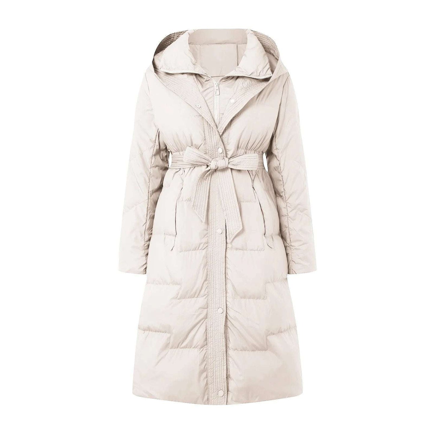 Women Hooded Down Jacket  And Slim Fit Mid Knee Length Down Jacket Soft Oversized In 2024 The New Hot Long Jacket     ½  ­·