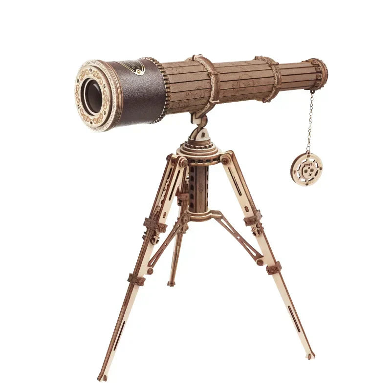 Robotime Rokr Monocular Telescope 3D Wooden Puzzle Game Assembly Toys For Children Teens Adult Birthday Gift