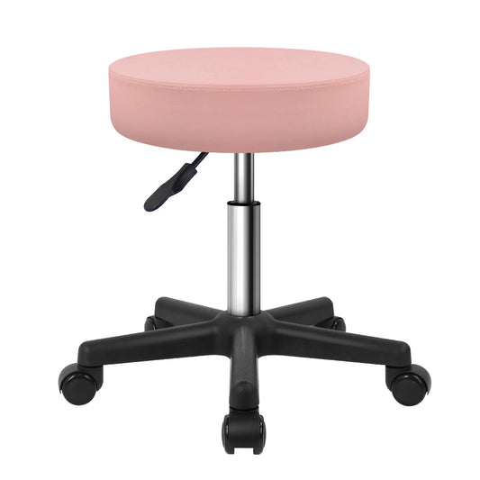 Kktoner Adjustable Swivel Stool With Wheels Round Swivel Stool With Bl