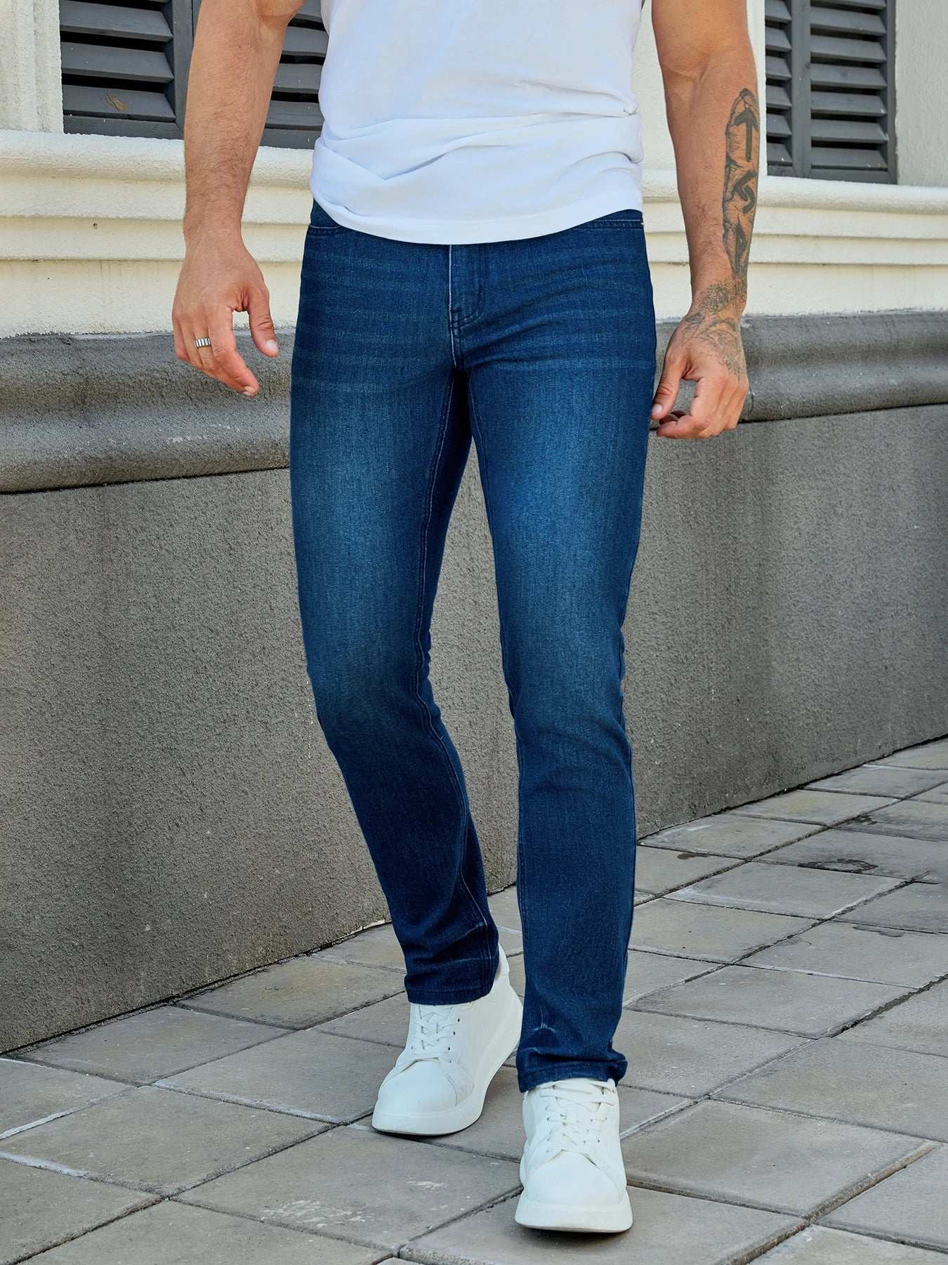 Men fashion stretpants, multiple color options, eacolor is a very good process wash, slim-fit style-2406