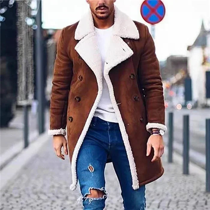 2025 New Men's Clothing Fashion Loose Men's Jackets Winter Polar Fleece Casual Fashion Warm Jacket Buttons Coat Men Outwears