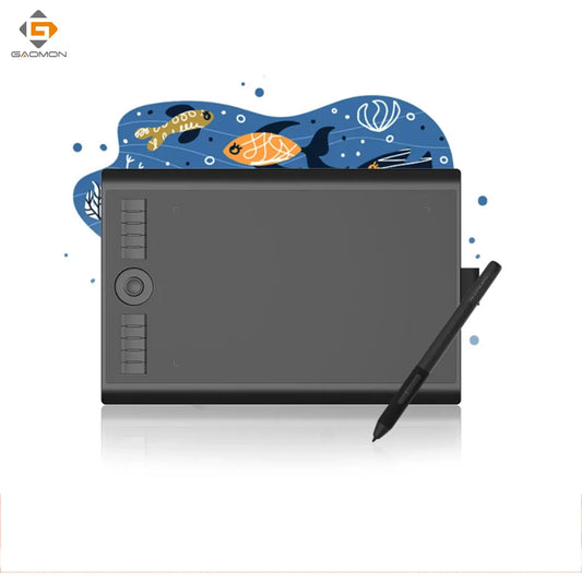 10x6.5 Inch Gaomon M10K Pro Graphics Tablets Large Drawing Tablet Android Phone Supported Easy Connection Pen Tablet