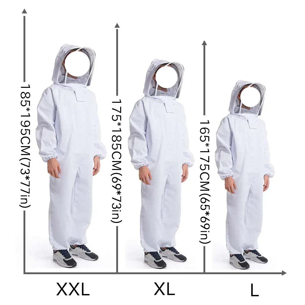 Professional Beekeepers Clothes Full Body Beekeeping Clothes Protection Beekeeping Suit Safty Veil Unisex Children Protective