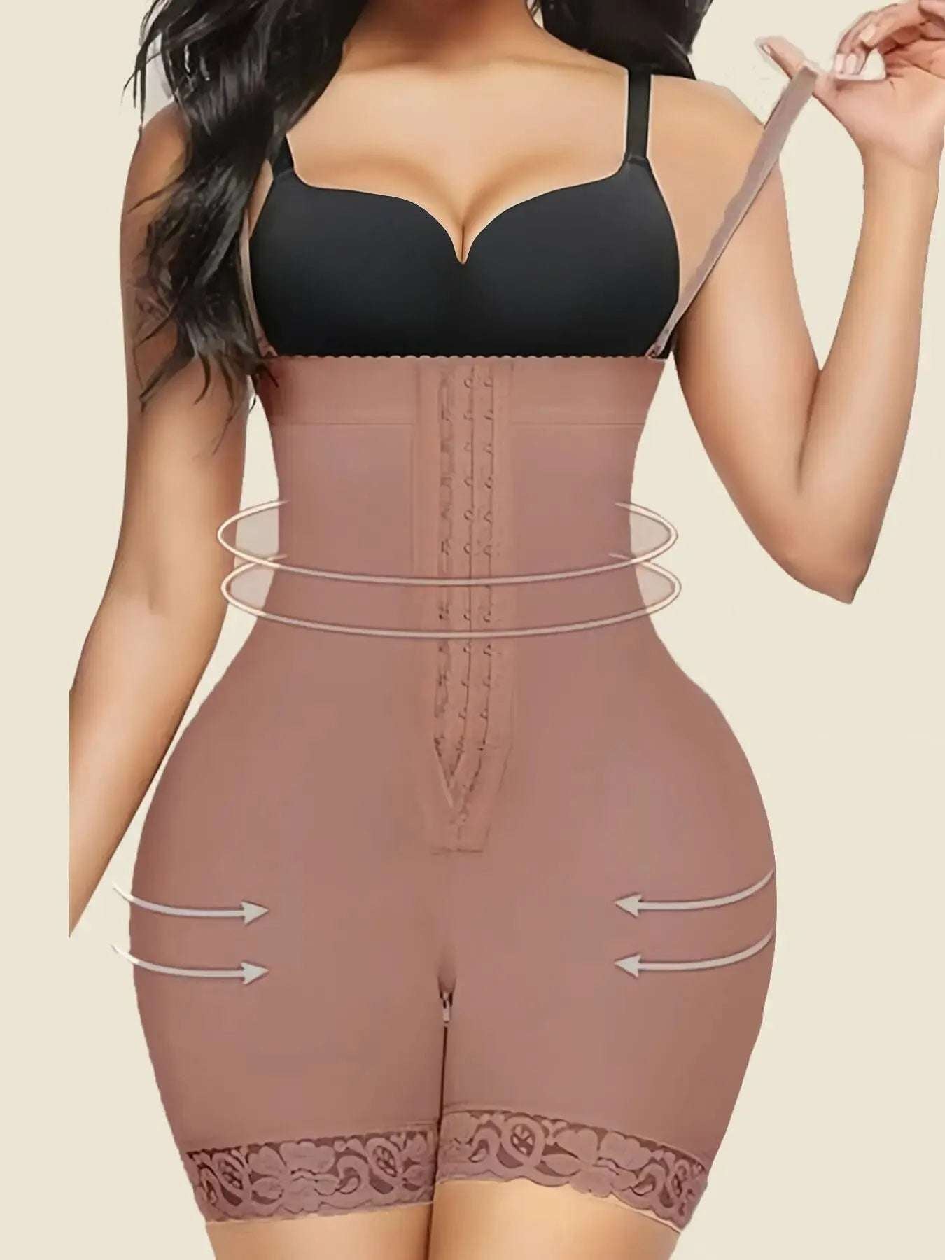 Faja Feeling Girl Shapewear For Women's Tummy Control Fajas Post Surgery Compression Body Shaper With Open Crotch