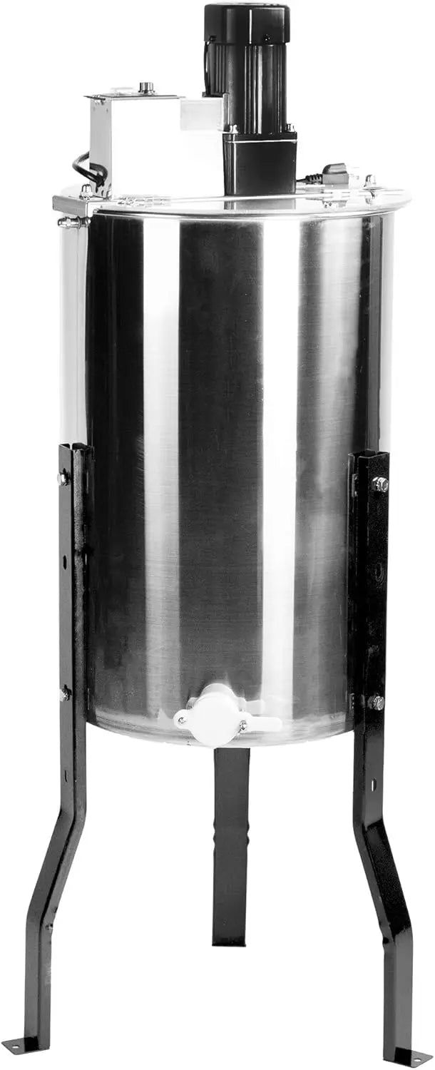 Electric Honey ctor 2 Frame Rack, Food Grade Stainless Steel Honey Processing Equipment, Powered Honeycomb Drum Spinner