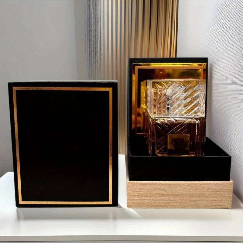 [3.4Oz Dubai Perfume] Long Lasting, Fruity 3.4 Oz Elegance Dubai Style Grids Perfume Spray |  Arabic Fragrance, Alcohol B