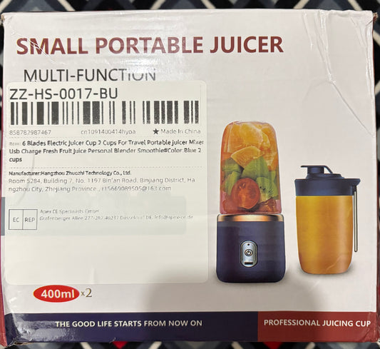 Portable Blender, Personal USB Rechargeable Mini Blender for Shakes &