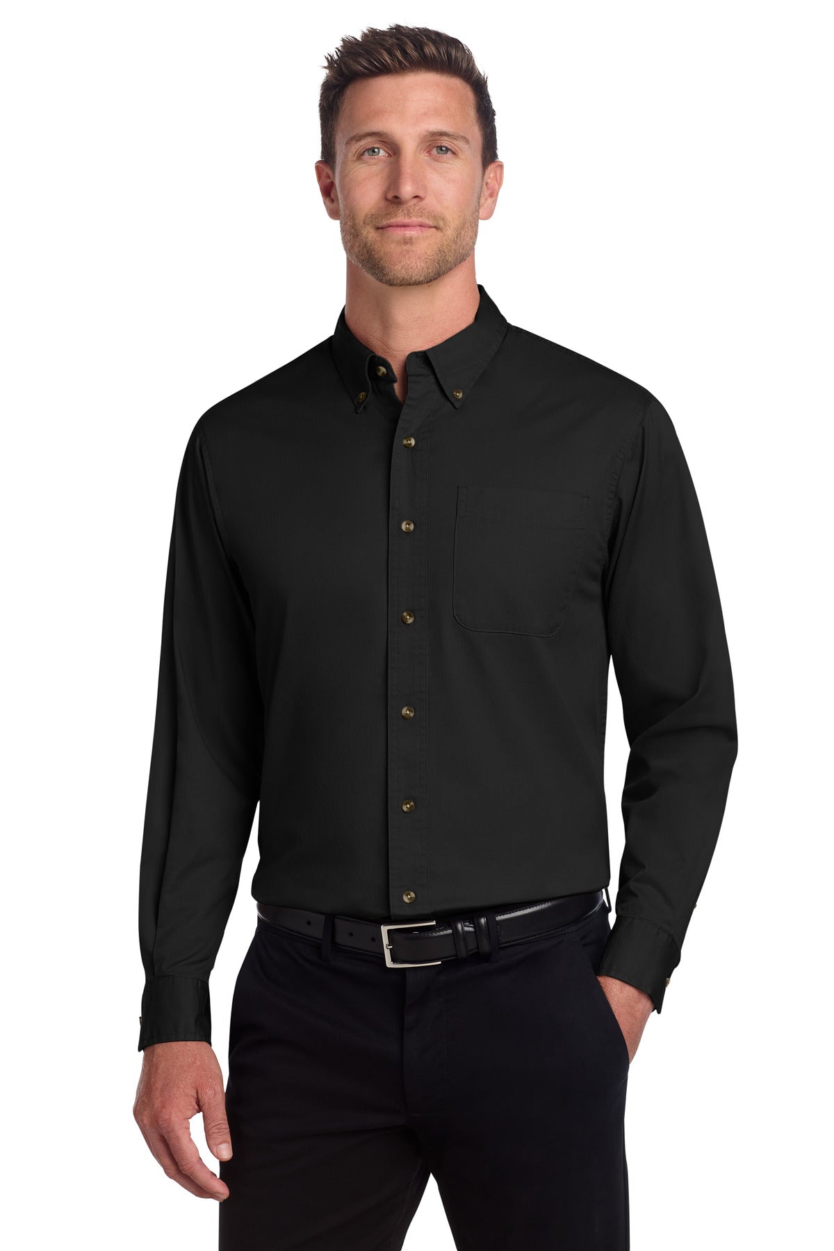 Port Authority® Tall Long Sleeve Twill Shirt.  TLS600T